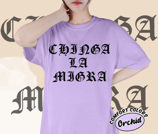 Chinga La Migra Shirt, Anti-Trump Shirt, Anti-Deportation Anti-Deportation Shirt, Mexican Protest Shirt, Resist Shirt, Bookish Bookworm Book Nerd Shirt, Gift for Her, Gift for Readers for Book Lovers