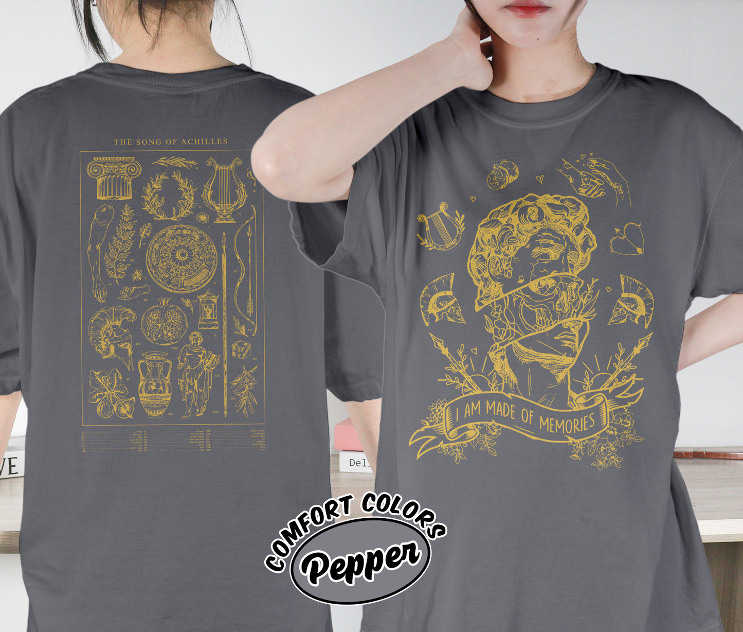Song of Achilles Shirt, Achilles and Patroclus Shirt, Name One Hero Shirt, Romantasy Readers Shirt, Bookish Bookworm Book Nerd Shirt, Gift for Her, Gift for Readers for Book Lovers