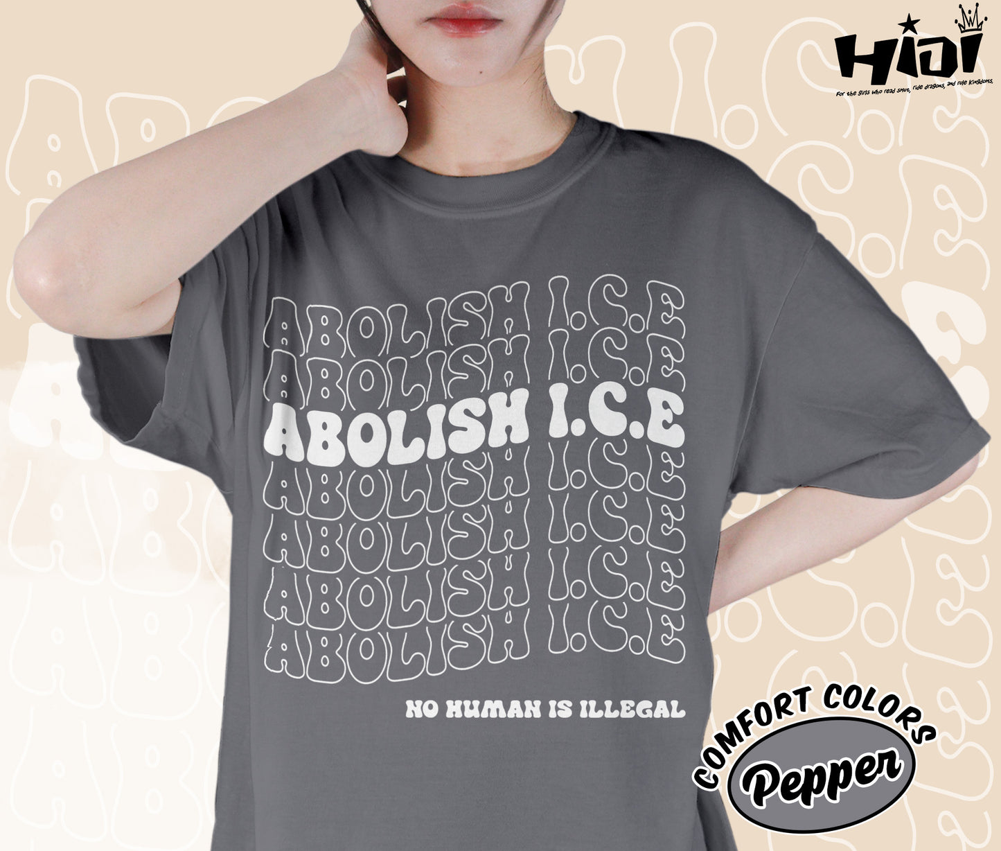 Abolish ICE Shirt, No Human Is Illegal Shirt, Pro Immigrant Rights Shirt, DACA Support Shirt, Social Justice Graphic Shirt, Bookish Bookworm Book Nerd Shirt, Gift for Her, Gift for Readers for Book Lovers