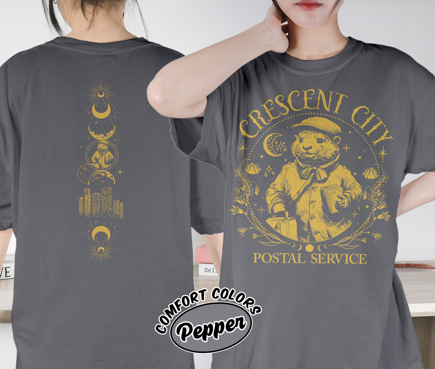 Crescent City Postal Service Shirt, Otter Service Shirt, Crescent City Shirt, Bryce Quinlan Shirt, Ruhn Danaan Shirt, Romantasy Readers Shirt, Bookish Bookworm Book Nerd Shirt, Gift for Her, Gift for Readers for Book Lovers