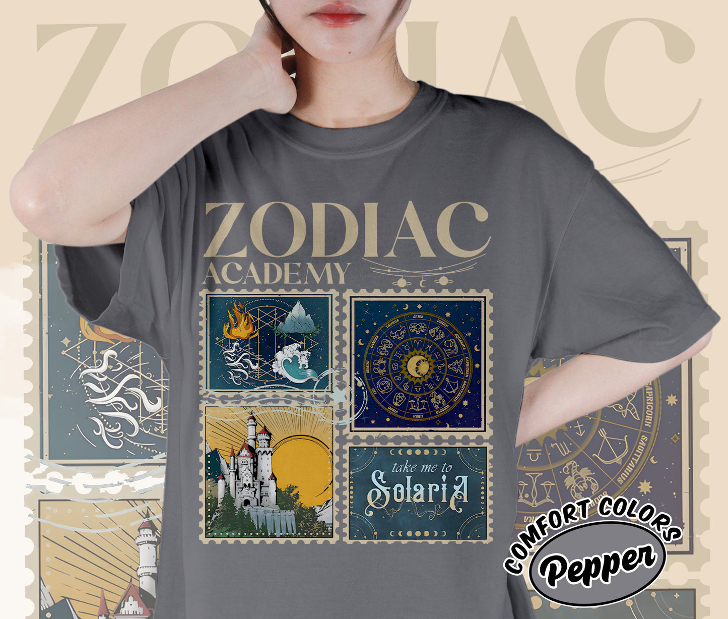 Zodiac Academy Shirt, Celestial Heirs Band Shirt, Terra Aer, Ignis and Aqua, Professor Lance Orion, Almighty Sovereign Society, Romantasy Readers Shirt, Bookish Bookworm Book Nerd Shirt, Gift for Her, Gift for Readers for Book Lovers