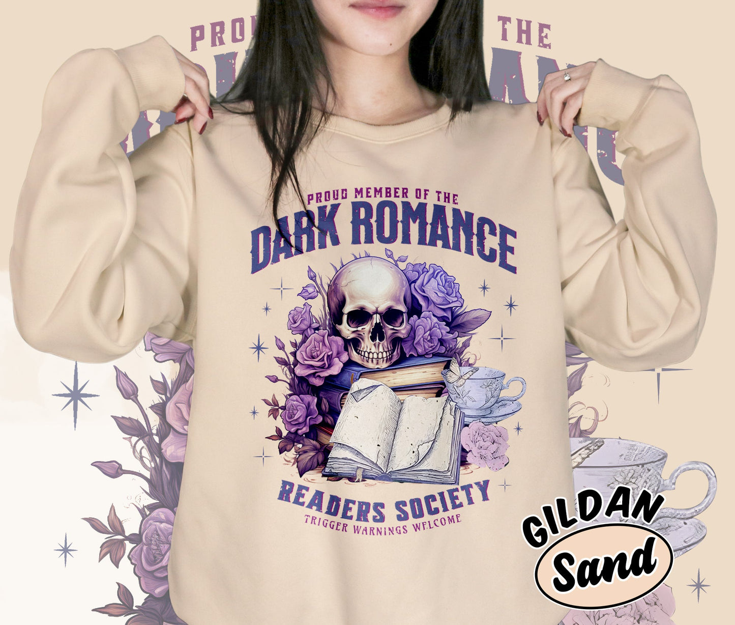 Dark Romance Readers Society Shirt Romance Reader Shirt Dark Academia Shirt Smut Reader Shirt, Bookish Bookworm Book Nerd Shirt, Gift for Her, Gift for Readers for Book Lovers