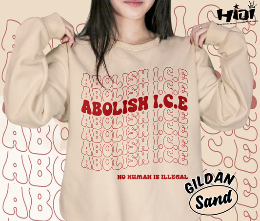 Abolish ICE Shirt, No Human Is Illegal Shirt, Pro Immigrant Rights Shirt, DACA Support Shirt, Social Justice Graphic Shirt, Bookish Bookworm Book Nerd Shirt, Gift for Her, Gift for Readers for Book Lovers