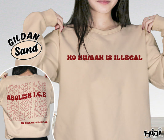Abolish Ice No Human Is Illegal Shirt, End Ice Political Shirt, Pro Immigrant Shirt, DACA Shirt, Social Justice Shirt, Bookish Bookworm Book Nerd Shirt, Gift for Her, Gift for Readers for Book Lovers